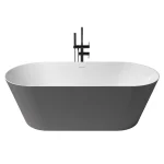 Vedd meg online Zenon Leman Plata Metallic/Blanco Brillo kád