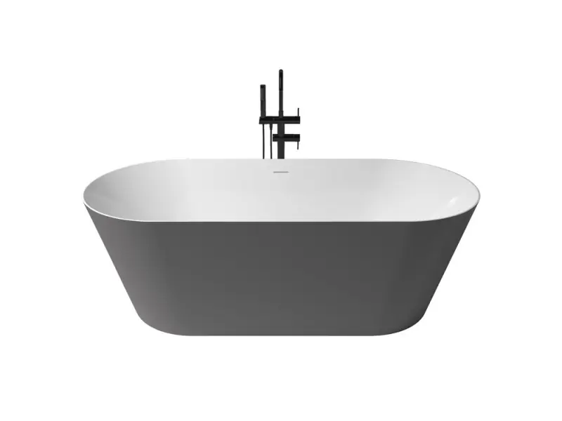 Vedd meg online Zenon Leman Plata Metallic/Blanco Brillo kád