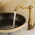 Outlet Balneum Bronz antik egykaros mosdó - Vintage mosogató csaptelep