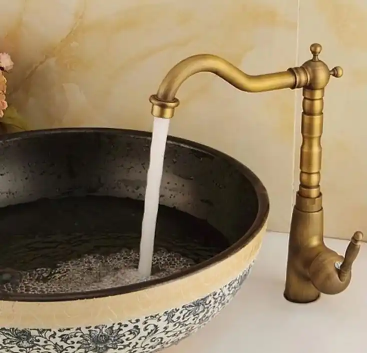 Outlet Balneum Bronz antik egykaros mosdó - Vintage mosogató csaptelep