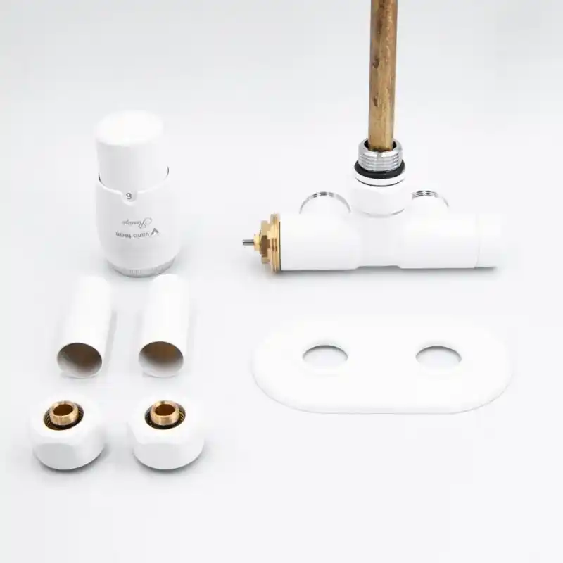 Különleges ajánlat AREZZO design SPEARPEX/UNICO radiátor szelep fehér, bal AR-SPEARPEX-W-L