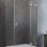 Alacsony ár Radaway Essenza Pro Brushed Nickel KDJ szögletes szálcsiszolt króm zuhanykabin