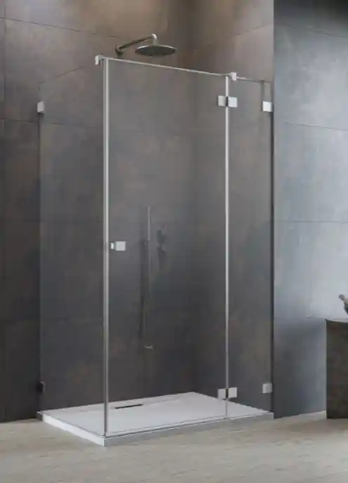 Alacsony ár Radaway Essenza Pro Brushed Nickel KDJ szögletes szálcsiszolt króm zuhanykabin