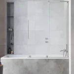 Azonnali szállítás Radaway Furo SL Brushed Nickel PND II szálcsiszolt króm kádparaván
