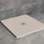 Szezonális akció Radaway Kios C szögletes lapos Beige műmárvány zuhanytálca