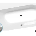 Sapho POLYSAN ASTRA W SLIM aszimmetrikus kád 165x90 Gyors kiszállítás