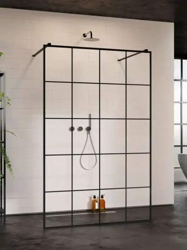 Modo X Black I Factory Walk-in fekete zuhanyfal Exkluzív ajánlat