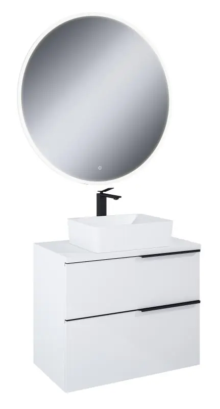Csak ma AREZZO design fehér MONTEREY 80 cm-es szett pulttal, mosdóval