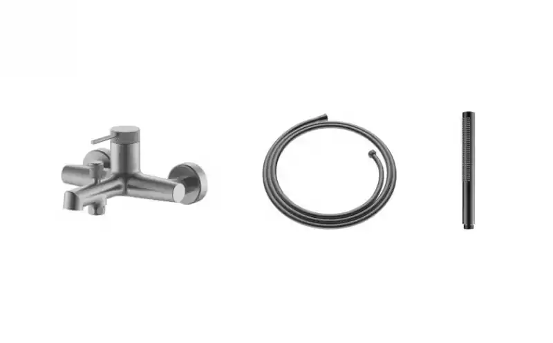 Szuper akció AREZZO design PALMFIELD kádtöltő szett, gun metal AR-1104GMSET