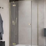 Radaway Essenza Brushed Gold KDJ szögletes szálcsiszolt arany zuhanykabin Prémium