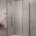 Radaway Essenza Brushed Copper KDJ szögletes szálcsiszolt réz zuhanykabin Szuper ajánlat
