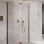 Olcsó Radaway Essenza Brushed Copper KDJ+S szögletes szálcsiszolt réz zuhanykabin