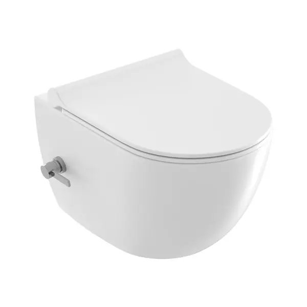 Rendeld meg most Uni Chrome RimOff WC bidé , ülökével, fehér