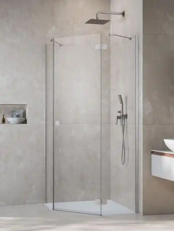 Radaway Essenza Brushed Nickel PTJ szögletes szálcsiszolt króm zuhanykabin Szuper ajánlat
