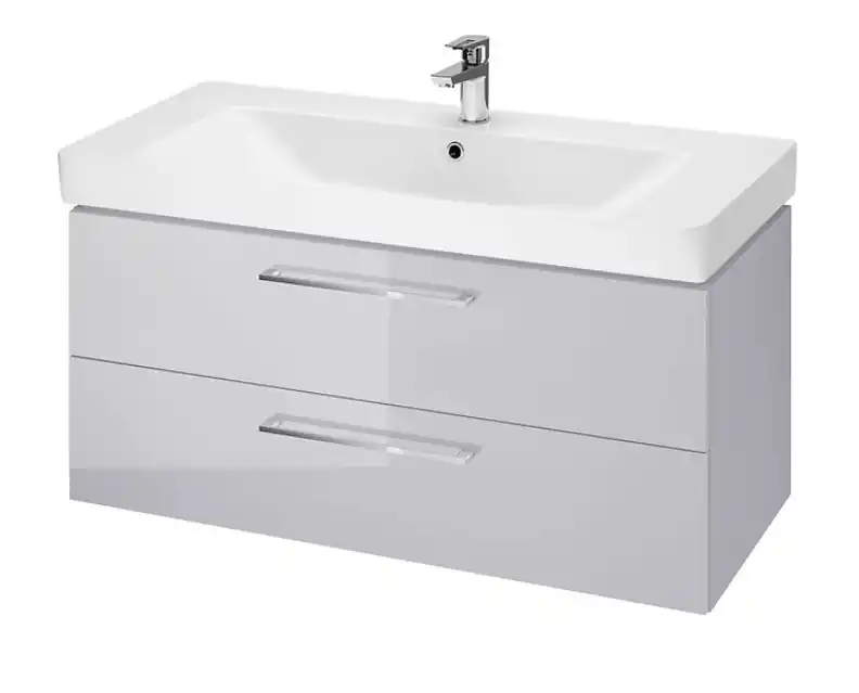 Ajánlat Cersanit Lara szekrény + Mille 100 x 48 cm mosdóval, Szürke