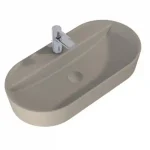 Kihagyhatatlan ajánlat AREZZO design pultra ültethető mosdó BABETTE 82X41, matt beige