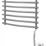 Akció AQUALINE elektromos törölközőszárító radiátor, 570x465mm, 72W, ezüst (SU210A)