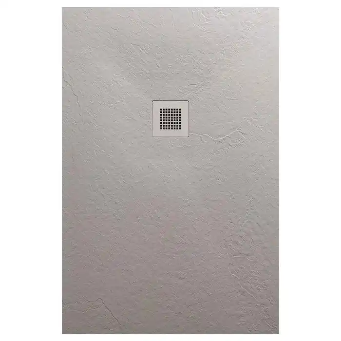 Legnépszerűbb AREZZO design SOLIDSoft zuhanytálca 120x70 cm, BETON, színazonos lefolyóval (2 doboz)