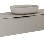 Ne maradj le AREZZO design MONTEREY GLASS 160 cm-es alsószekrény 2 fiókkal, beige színben