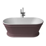 Olcsó Zenon Heritage Rosa Metallic/Blanco Mate szabadonálló kád