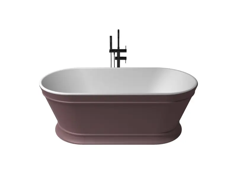Olcsó Zenon Heritage Rosa Metallic/Blanco Mate szabadonálló kád