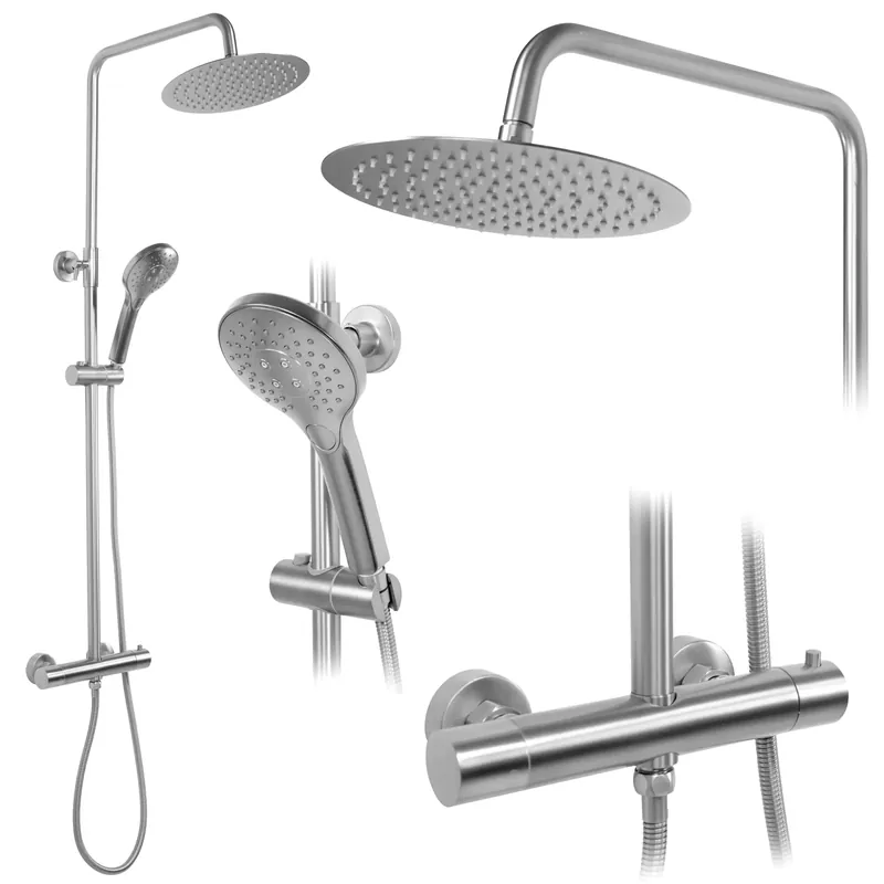 Kiárusítás Zuhanyszett Termosztátos REA VINCENT NICKEL BRUSH INOX