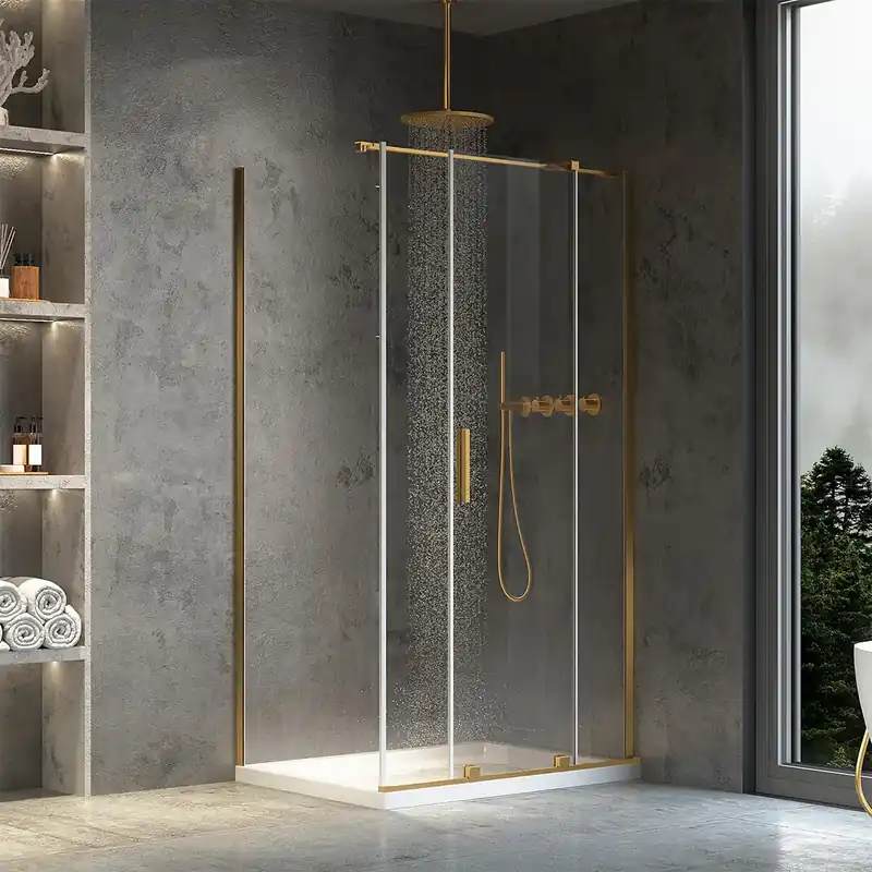 Legjobb ár Zuhanykabin REA Montana Gold Brush 140x90
