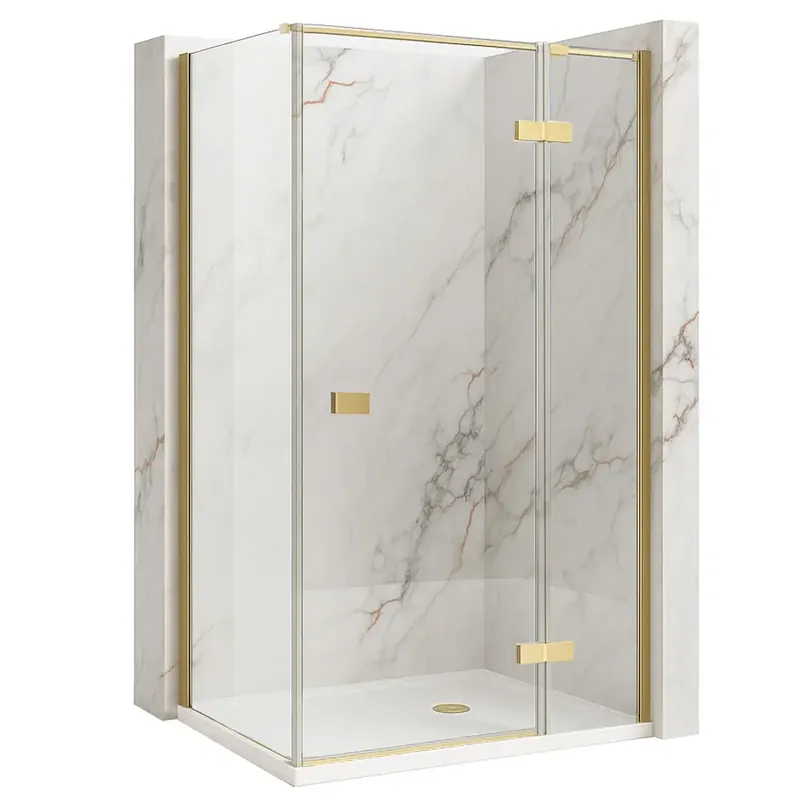 zuhanykabin Rea Atlas 90x90 Brush Gold Expressz kézbesítés