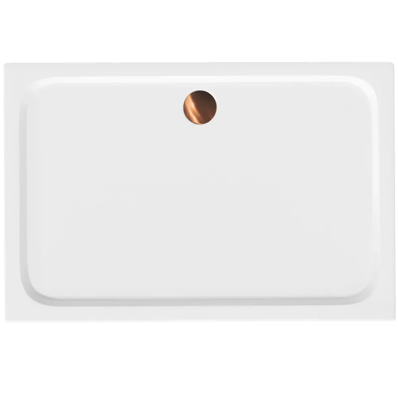 Biztonságos fizetés Zuhanytálca Rea Belmond White 80x100 Brush Copper