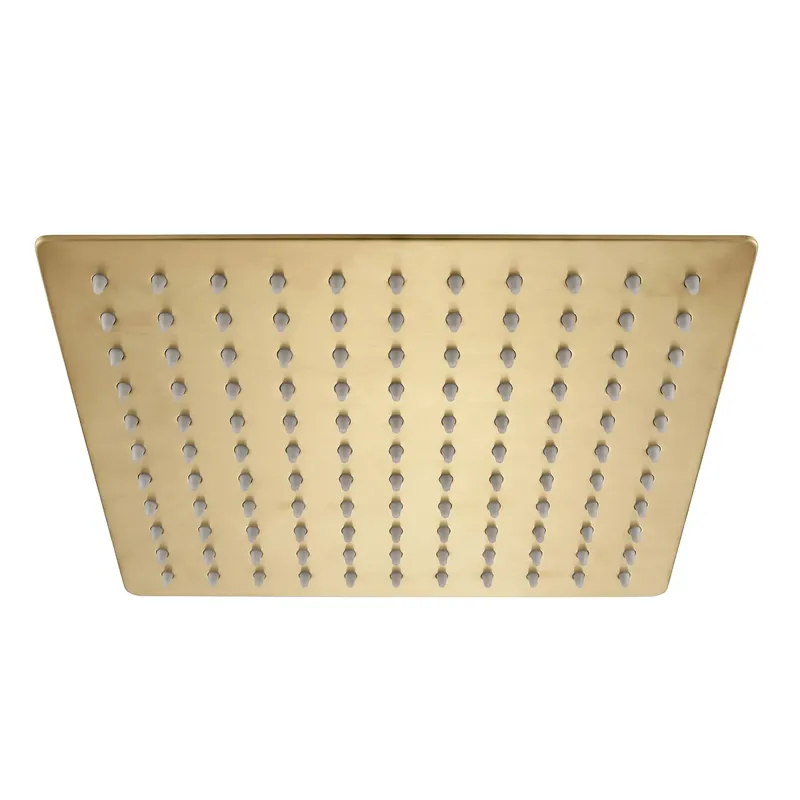 Újdonság Négyzet alakú zuhanyfej REA JS-P015BG 25cm Brush Gold