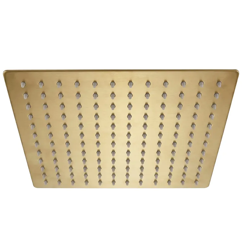 Négyzet alakú zuhanyfej REA JS-P015BG 30cm Brush Gold Alacsony ár