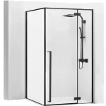 Végkiárusítás Zuhanykabin Rea Fargo 100x80 balck Mat