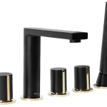 Alacsony ár Fürdőkád csaptelep Rea ICON Black Matt