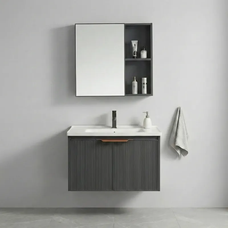 Fürdőszobabútor szett mosdóval Mario 60cm Grey Expressz kézbesítés