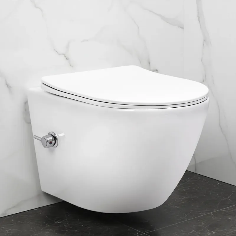 REA Carlo Lux Rimless fali függesztésű WC-csésze bidé funkcióval Alacsony ár