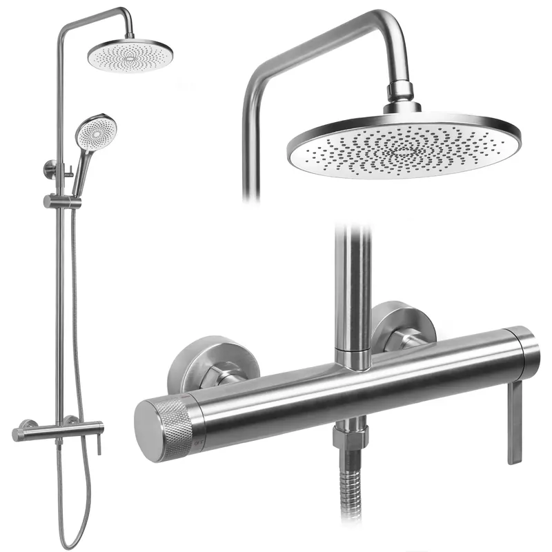 Azonnal elérhető Zuhanyszett Rea Rivo Brush Nickel