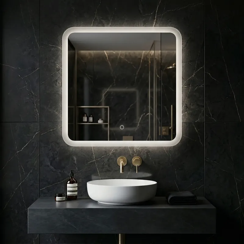 Szuper ajánlat LED Tükör 70x70cm TOP-2