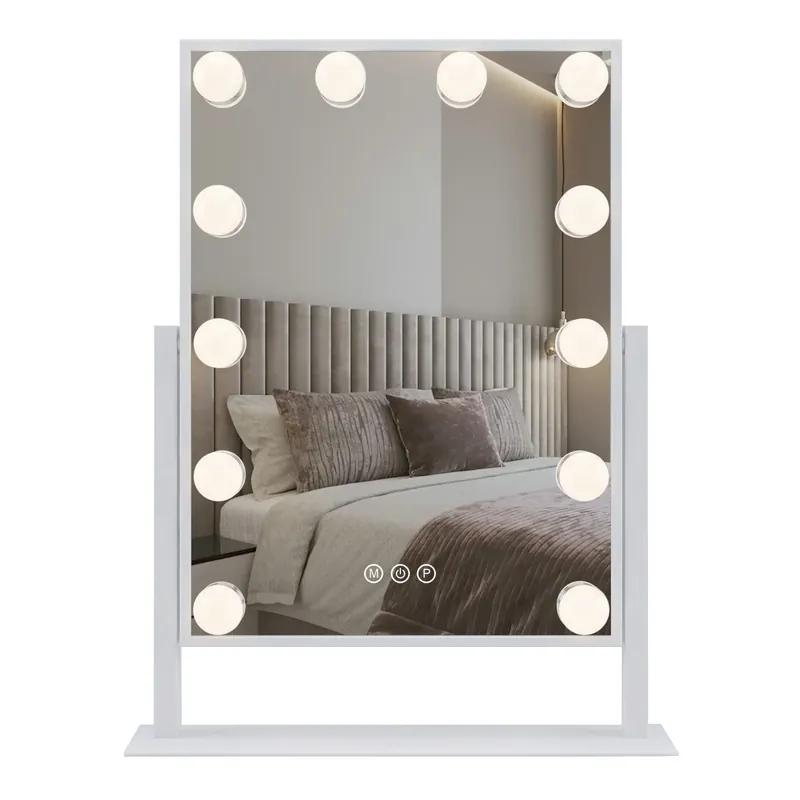 Utolsó esély LED Tükör HOLLYWOOD White 30x40