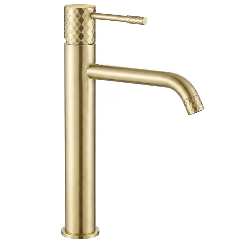 Akció Fürdőszobai csaptelep Rea Lungo Diamond Brush Gold high