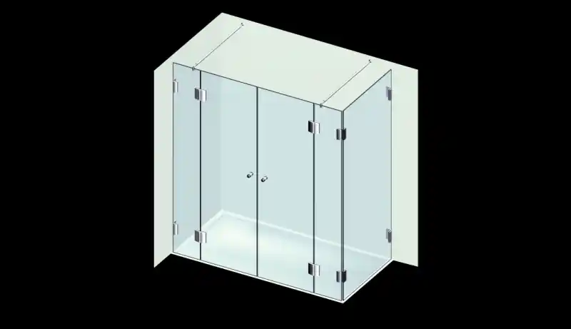 Akciós ár Varioglass Torsion 206 Zuhanykabin (220x80x200 cm)Varioglass