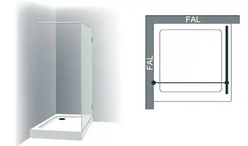Olcsóbb Varioglass Signum 400 Zuhanyfal víztiszta üveg (120x200 cm)Varioglass