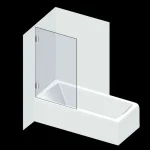 Varioglass Signum 601 Kádparaván víztiszta üveg (70x150 cm)Varioglass Expressz szállítás