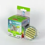 Gyors kiszállítás M-Tech GU10 Spot 60 LED SMD, 230V, 3,6W, 220Lm Meleg Fehér 3000K, 3528, MTL419 led izzóM-tech