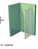 Újdonság Ravak Rapier RPS 80 zuhanyfal (80x190 cm, fehér, Grape, 80 cm, #9RV40100ZG)Ravak