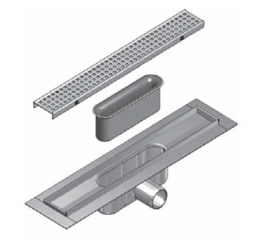 Aco Comfort normál (92mm) szigetelő galléros zuhanyfolyóka (1085 mm, 9010.88.05)ACO Legjobb ár