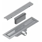 Biztonságos fizetés Aco Comfort alacsony (69mm) szigetelő galléros zuhanyfolyóka 1085 mm, 9010.88.26ACO