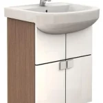 Kolo Primo 55 cm fürdőszobabútor (fehér/dió, K89037)Kolo Újdonság