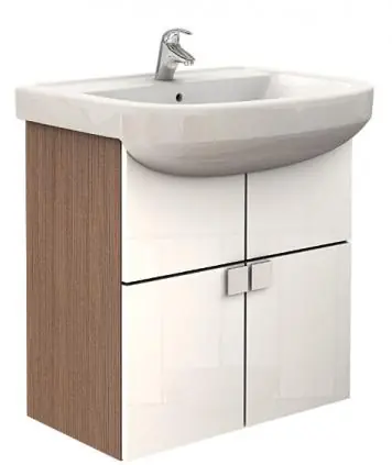 Kolo Primo 65 cm fürdőszobabútor (fehér/dió, K89038)Kolo Szuper ajánlat