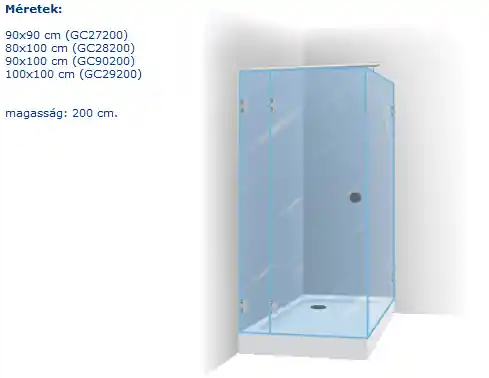Riho Scandic S203 Zuhanykabin (króm, 116,8-117,2-76,8-77,2 cm, átlászó, 120x80x200 cm, #GC 92100)Riho Utolsó esély