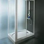 Kolpa-San Luna TSv/2D 70/80/90 fix fal "OUTLET" (Fehér, Átlátszó, 70 cm, 70 cm)Kolpa-San Szezonális akció